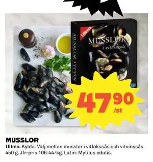 Coop Daglivs MUSSLOR, SEK 47.9 erbjuda