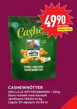 Willys Hemma CASHEWNÖTTER, SEK 49.9 erbjuda