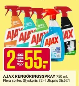 ÖoB AJAX RENGÖRINGSSPRAY, SEK 55 erbjuda