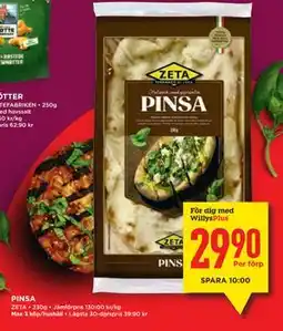 Willys Hemma PINSA, Medlemspris erbjuda