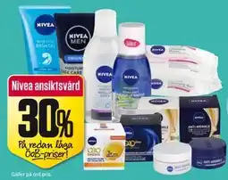 ÖoB Nivea ansiktsvård erbjuda