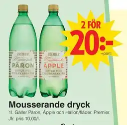 Matöppet Mousserande dryck, SEK 20 erbjuda
