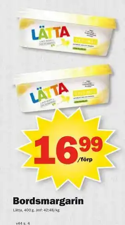 Pekås Bordsmargarin, SEK 16.99 erbjuda