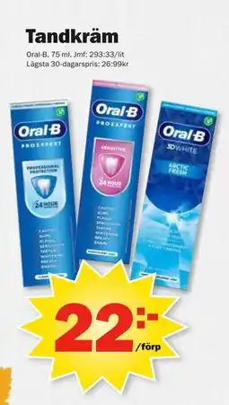 Pekås Tandkräm, SEK 22 erbjuda