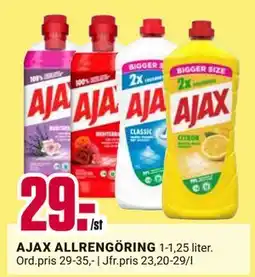 ÖoB AJAX ALLRENGÖRING, SEK 29 erbjuda