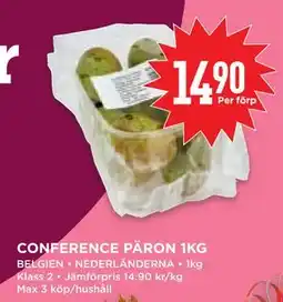 Willys Hemma CONFERENCE PÄRON 1KG, SEK 14.9 erbjuda