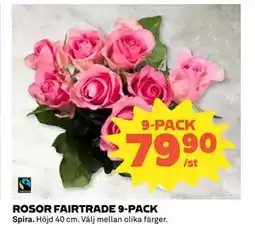 Coop Daglivs ROSOR FAIRTRADE 9-PACK, SEK 79.9 erbjuda