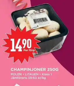 Willys Hemma CHAMPINJONER 250G, SEK 14.9 erbjuda