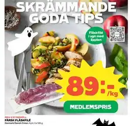 Coop Daglivs FÄRSK FLÄSKFILÉ, Medlemspris erbjuda