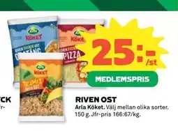 Coop Daglivs RIVEN OST, Medlemspris erbjuda