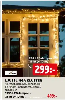 Jem&Fix LJUSSLINGA KLUSTER erbjuda