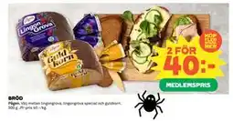 Coop Daglivs BRÖD, Medlemspris erbjuda