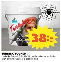 Coop Daglivs TURKISK YOGHURT, SEK 38 erbjuda