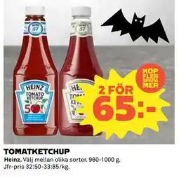 Coop Daglivs TOMATKETCHUP, SEK 65 erbjuda