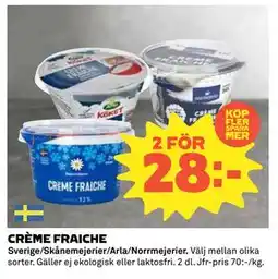 Coop Daglivs CRÈME FRAICHE, SEK 28 erbjuda