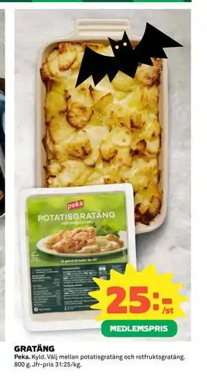 Coop Daglivs GRATÄNG, Medlemspris erbjuda