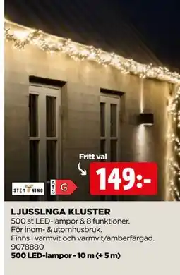 Jem&Fix LJUSSLNGA KLUSTER, SEK 149 erbjuda