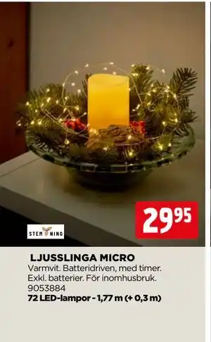 Jem&Fix LJUSSLINGA MICRO, SEK 29.95 erbjuda