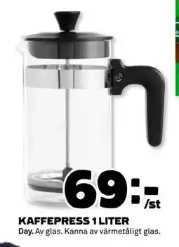 Coop Daglivs KAFFEPRESS 1 LITER, SEK 69 erbjuda