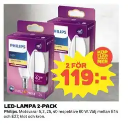 Coop Daglivs LED-LAMPA 2-PACK, SEK 119 erbjuda