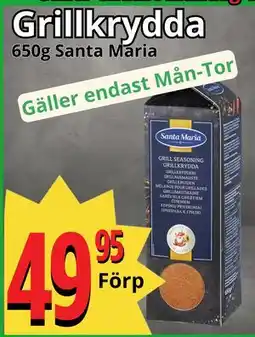 Supergrossen Grillkrydda, SEK 49.95 erbjuda