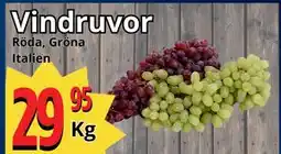 Supergrossen Vindruvor, SEK 29.95 erbjuda