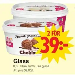 Matöppet Glass, SEK 39 erbjuda