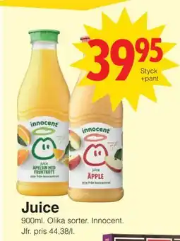 Matöppet Juice, SEK 39.95 erbjuda