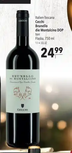 Citti Cecchi Brunello die Montalcino DOP, EUR 24.99 erbjuda