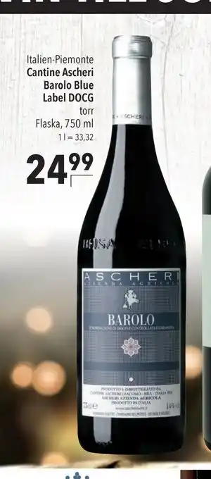 Citti Cantine Ascheri Barolo Blue Label DOCG, EUR 24.99 erbjuda