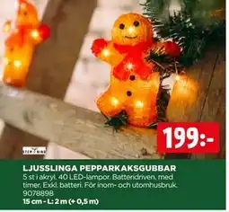 Jem&Fix LJUSSLINGA PEPPARKAKSGUBBAR, SEK 199 erbjuda
