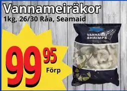 Supergrossen Vannameiräkor, SEK 99 erbjuda