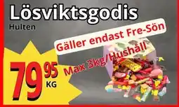 Supergrossen Lösviktsgodis, SEK 79.95 erbjuda