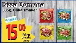 Supergrossen Pizza Domana, SEK 15 erbjuda