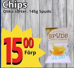 Supergrossen Chips, SEK 15 erbjuda