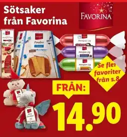 Lidl Sötsaker från favorina erbjuda