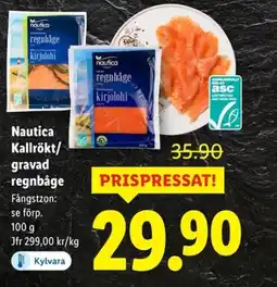 Lidl NAUTICA Kallrökt/ gravad regnbåge erbjuda