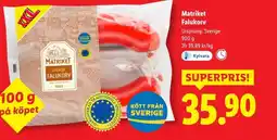 Lidl MATRIKET Falukorv erbjuda