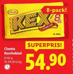 Lidl CLOETTA Kexchoklad erbjuda