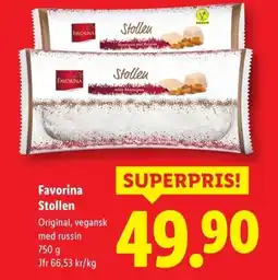 Lidl FAVORINA Stollen erbjuda