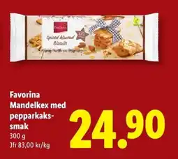 Lidl FAVORINA Mandelkex med pepparkaks- smak erbjuda