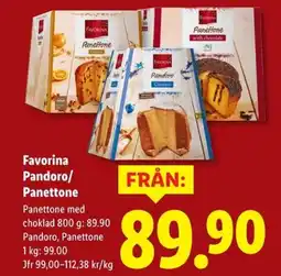 Lidl FAVORINA Pandoro/ panettone erbjuda