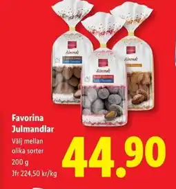 Lidl FAVORINA Julmandlar erbjuda