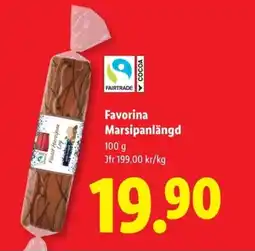 Lidl FAVORINA Marsipanlängd erbjuda