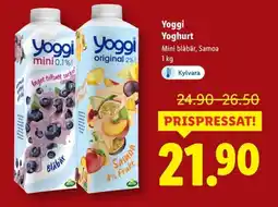 Lidl YOGGI Yoghurt erbjuda