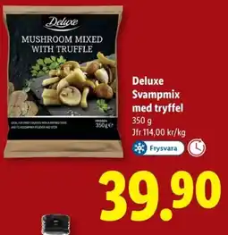 Lidl DELUXE Svampmix med tryffel erbjuda