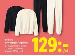 Lidl Esmara plyschtröja-/leggings erbjuda