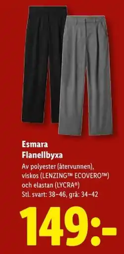 Lidl Esmara flanellbyxa erbjuda