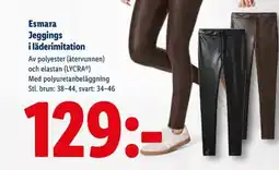 Lidl ESMARA Jeggings i läderimitation erbjuda