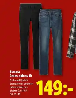 Lidl Esmara jeans, skinny fit erbjuda